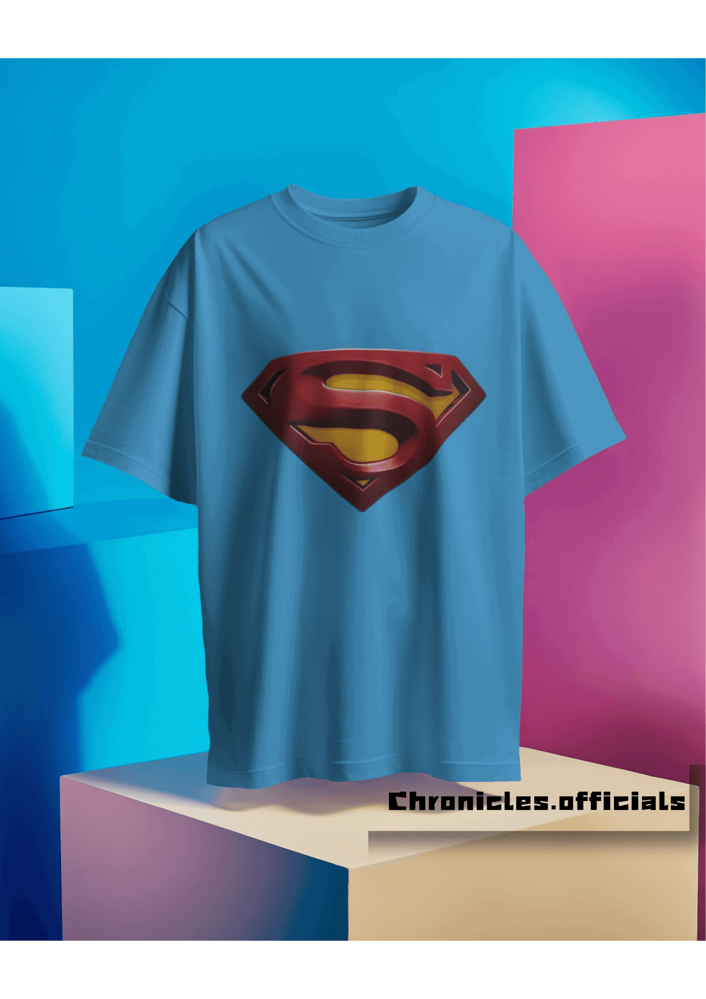 Superman 'Classic Logo'  | Oversized T-Shirt | DC Official - CHRONICLES