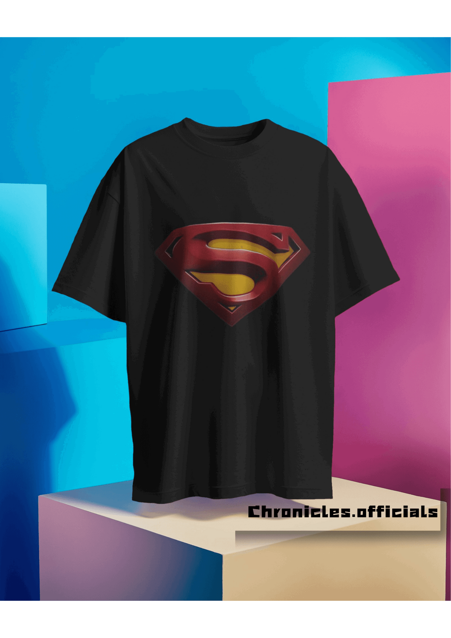 Superman 'Classic Logo'  | Oversized T-Shirt | DC Official - CHRONICLES
