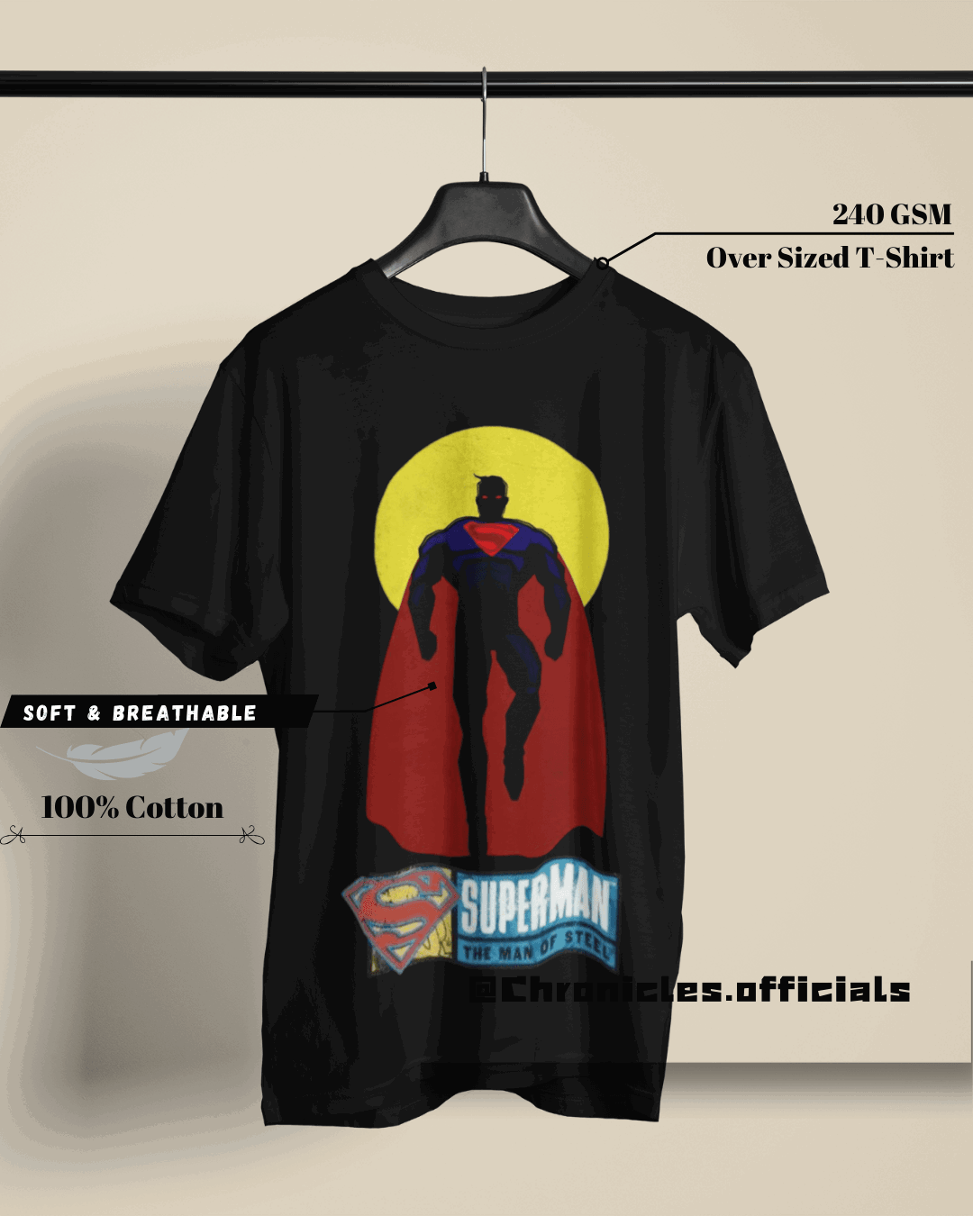 Superman Vintage art | Oversized T-Shirt | DC Official - CHRONICLES