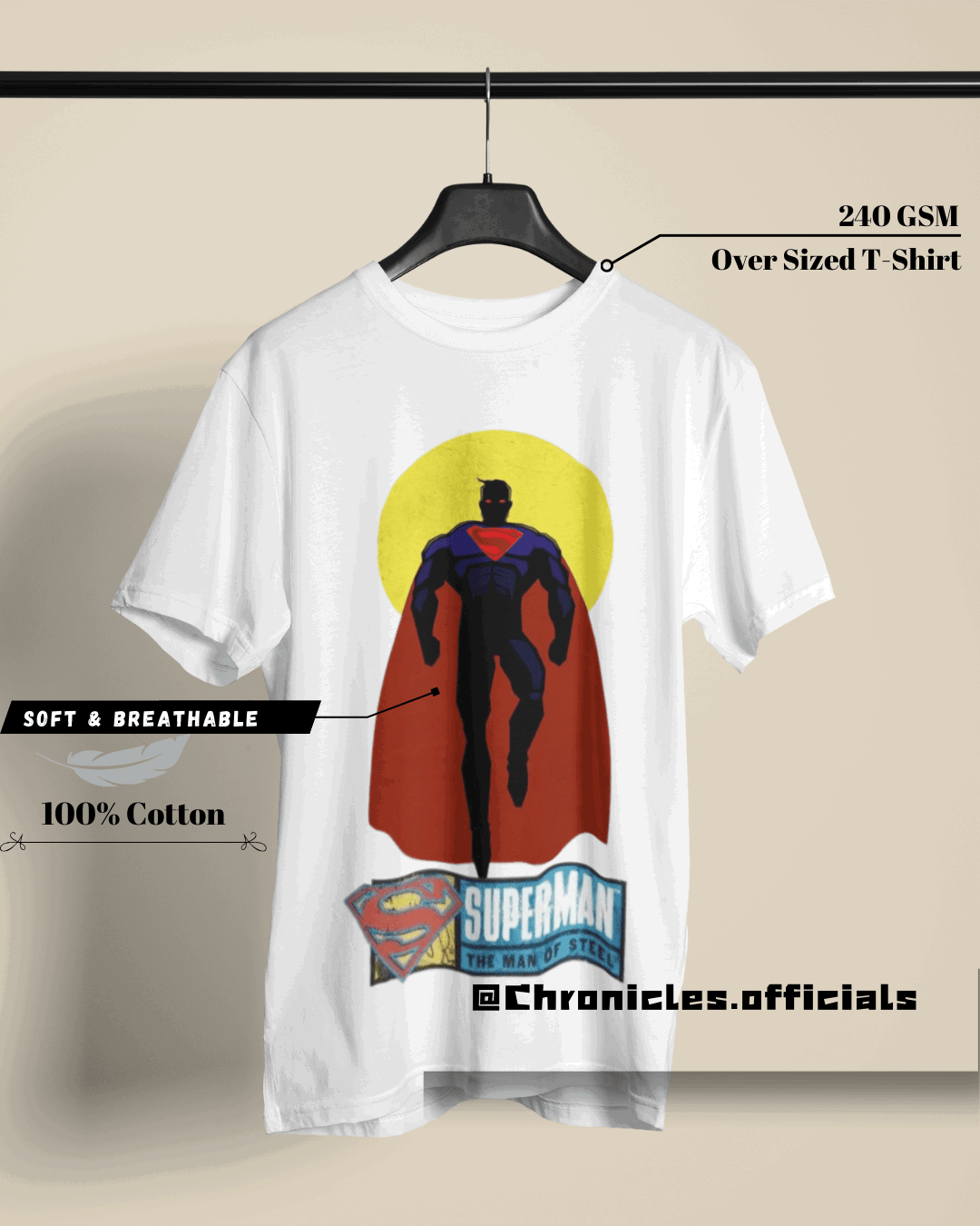 Superman Vintage art | Oversized T-Shirt | DC Official - CHRONICLES