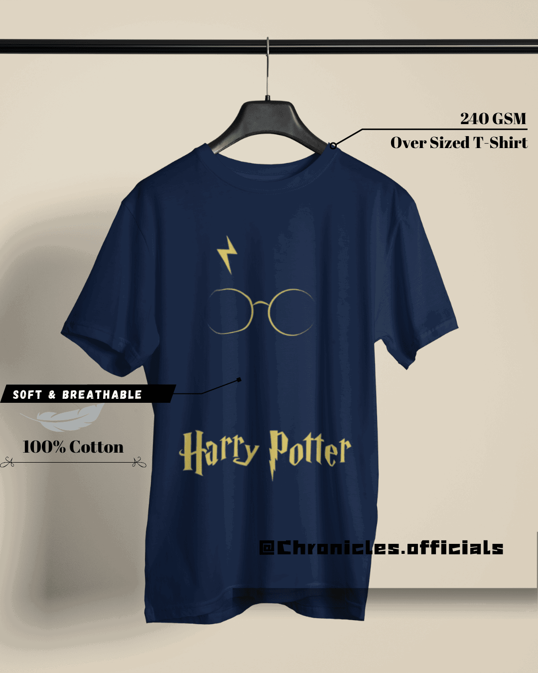 The Child who survived Death - HARRY POTTER | Oversized T-Shirt | HARRY POTTER - CHRONICLES