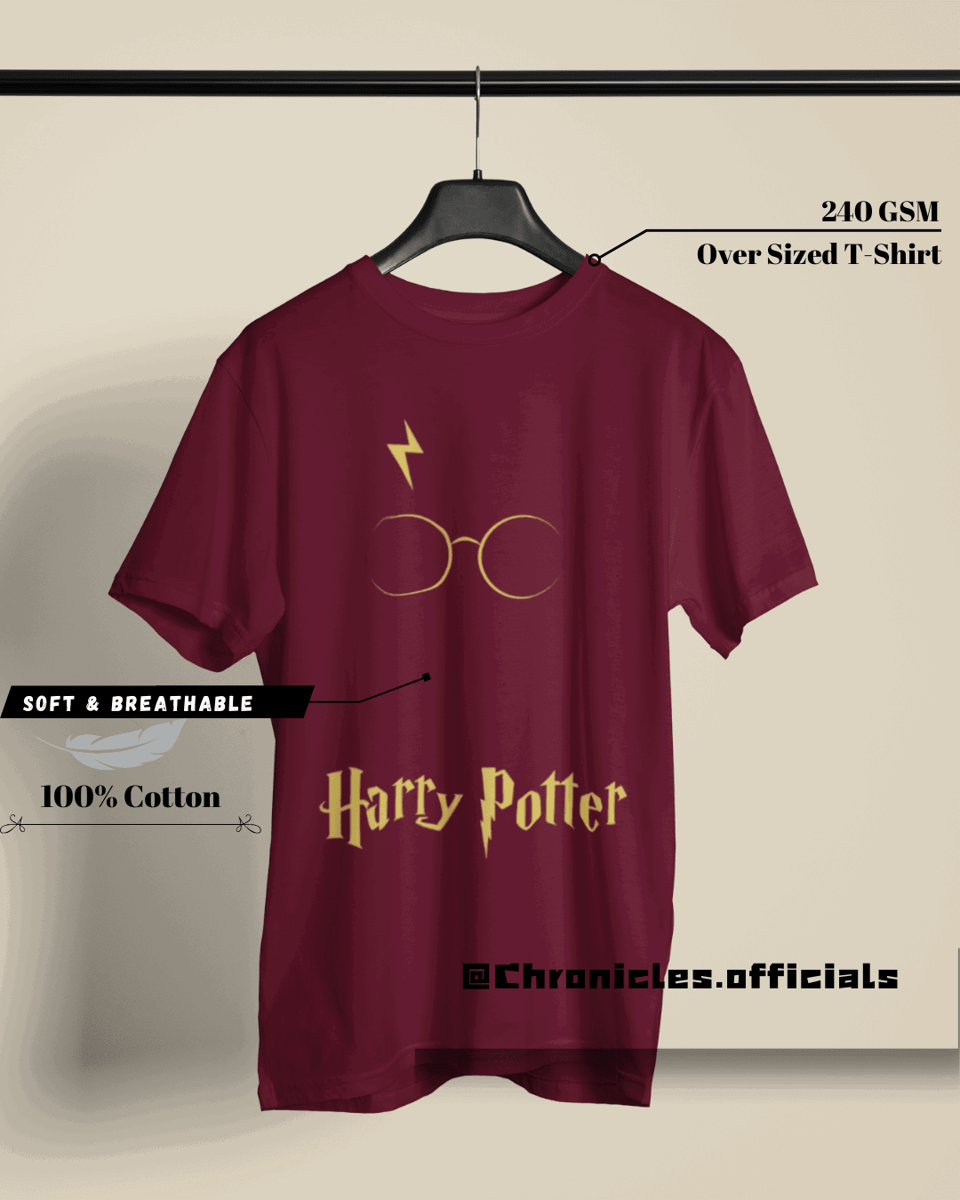 The Child who survived Death - HARRY POTTER | Oversized T-Shirt | HARRY POTTER - CHRONICLES