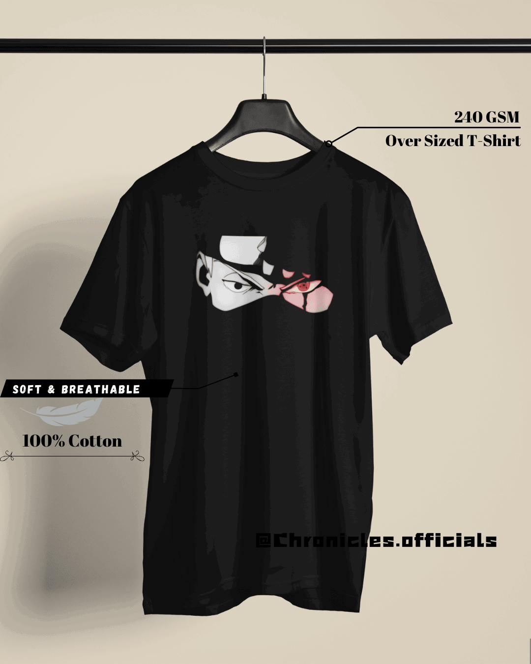 The Copy Ninja KAKASHI | Oversized T-Shirt | Naruto - CHRONICLES