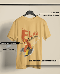 The Flash Comic Art | Oversized T-Shirt | DC Official - CHRONICLES