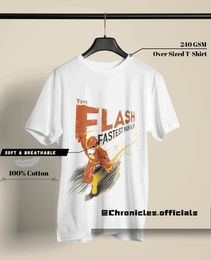 The Flash Comic Art | Oversized T-Shirt | DC Official - CHRONICLES