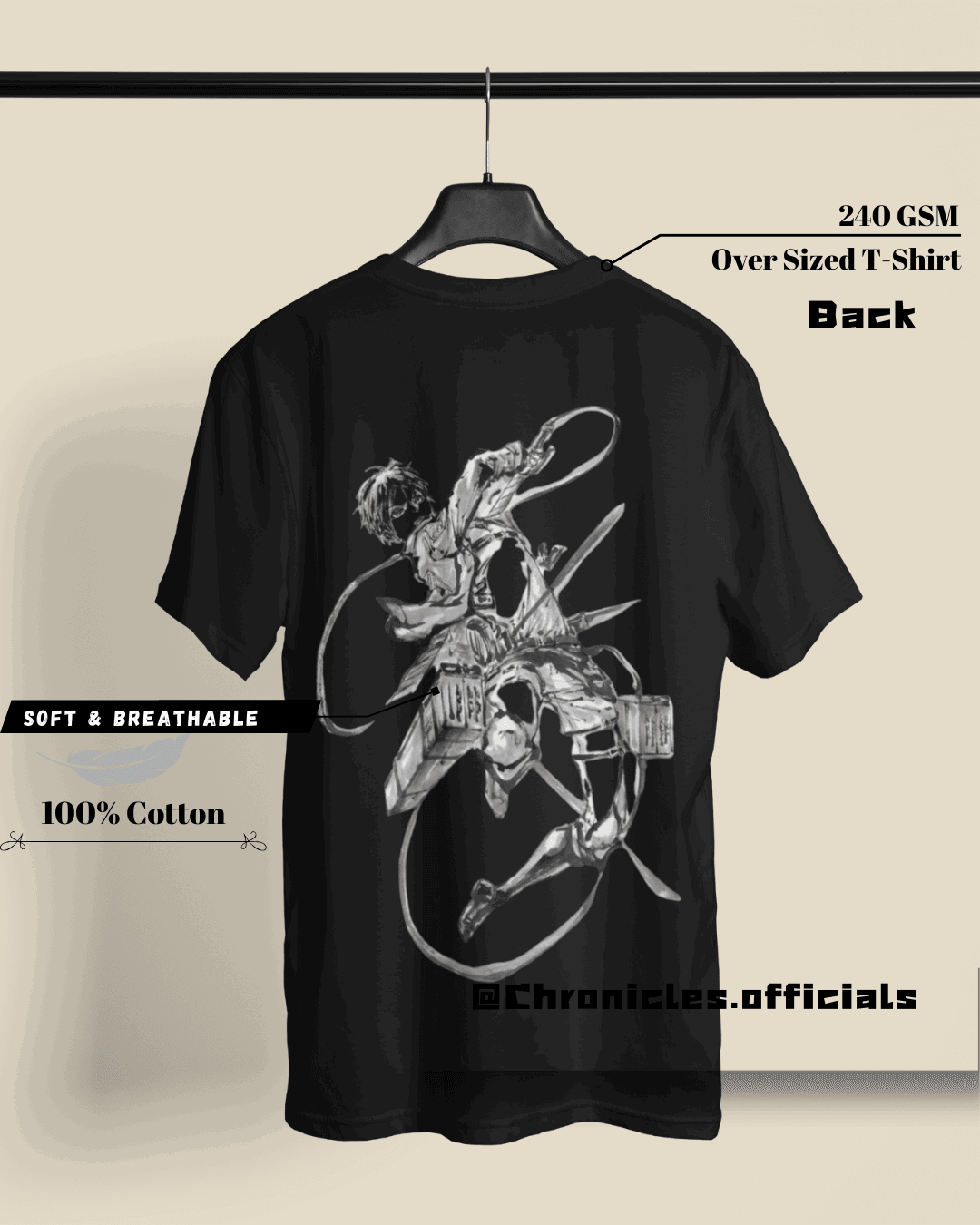 The Forces of People AOT| Oversized T-Shirt | Attack On Titan - CHRONICLES