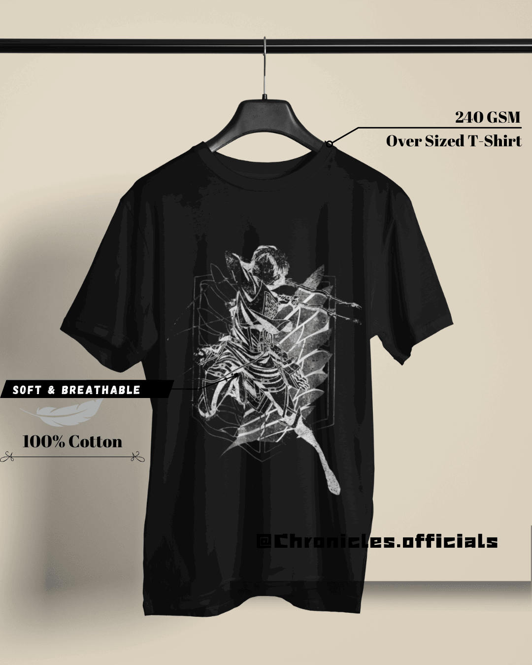 The Founding Titan Concept Art | Oversized T-Shirt | Attack On Titan - CHRONICLES