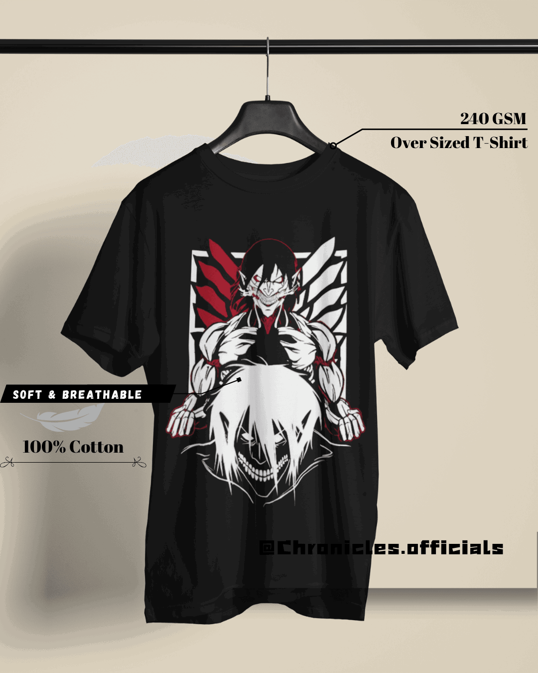 The Founding Titan | Oversized T-Shirt | Attack On Titan - CHRONICLES