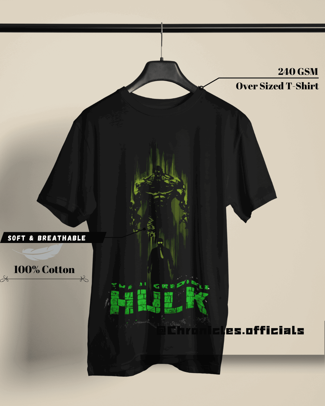 The Incredible Hulk| Oversized T-Shirt | Marvel - CHRONICLES