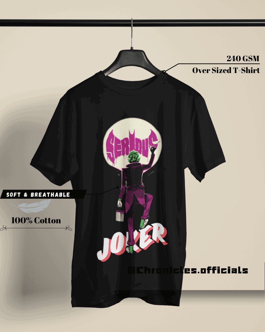 The Joker Symbol - Joker | Oversized T-Shirt | DC Official - CHRONICLES