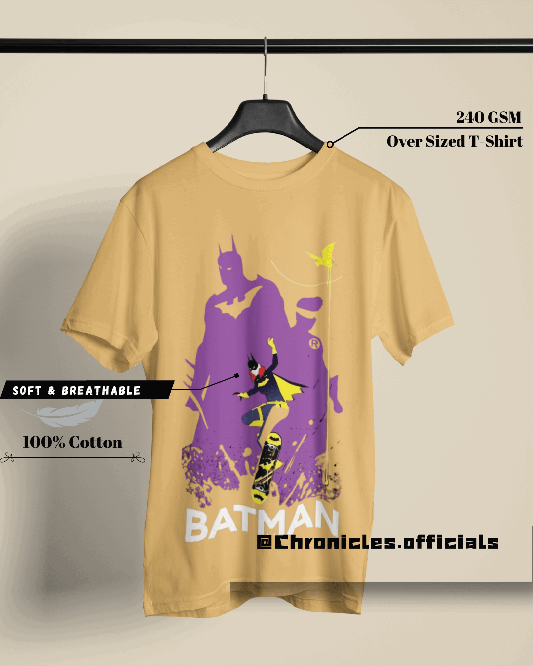 The Knight Couples - Batman and Woman | Oversized T-Shirt | DC Official - CHRONICLES