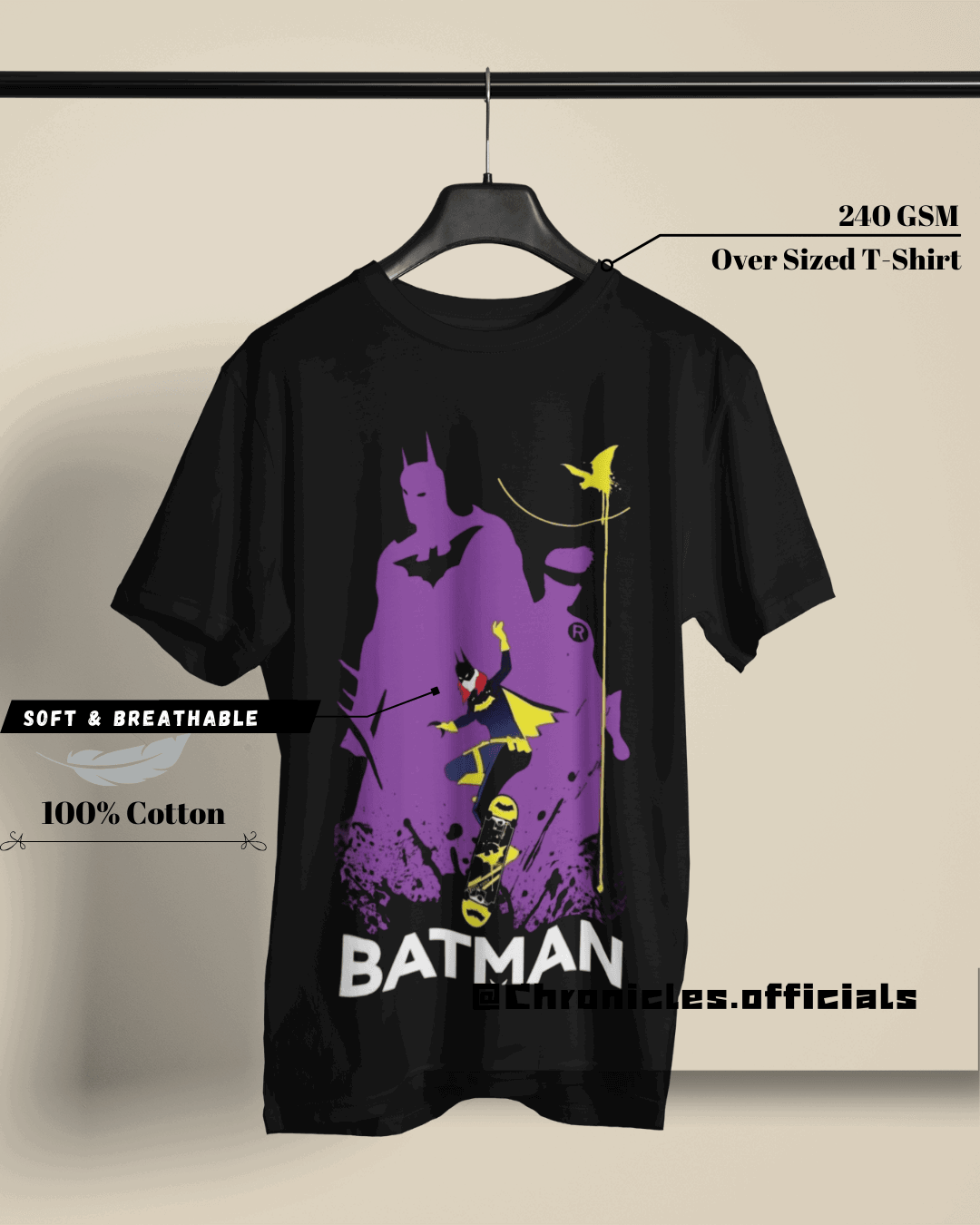 The Knight Couples - Batman and Woman | Oversized T-Shirt | DC Official - CHRONICLES