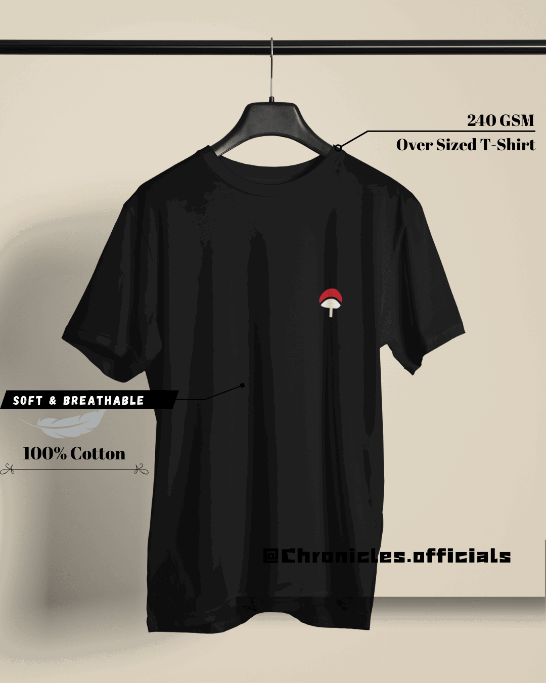 The Life, Death and Love of Uchiha | Oversized T-Shirt | Naruto - CHRONICLES