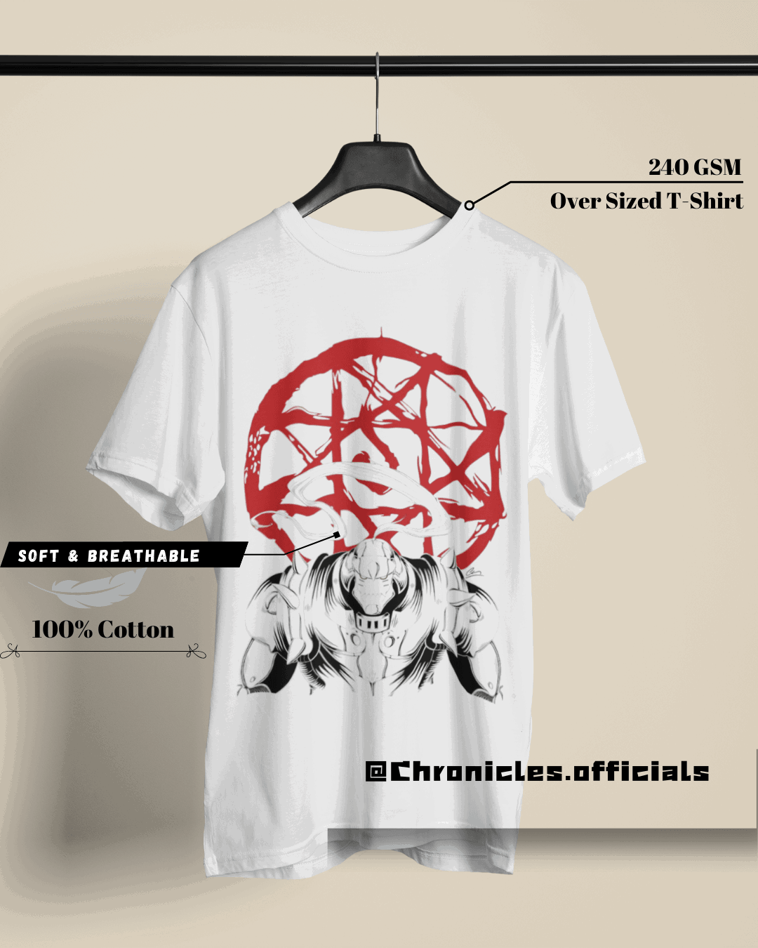 The Markings of FMA | Oversized T-Shirt | Full Metal Alchemist - CHRONICLES