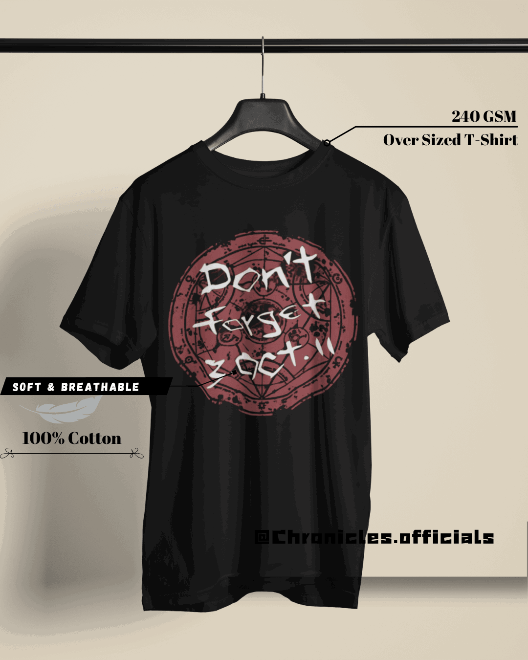 The Resurrection Date FMA  | Oversized T-Shirt | Full Metal Alchemist - CHRONICLES