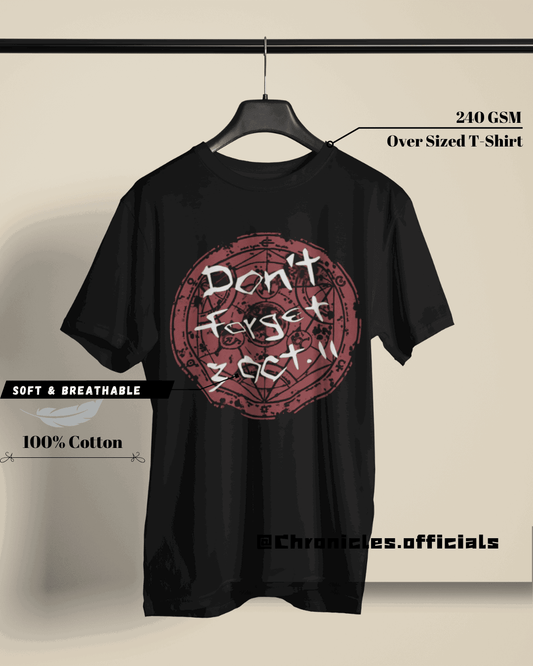 The Resurrection Date FMA  | Oversized T-Shirt | Full Metal Alchemist - CHRONICLES