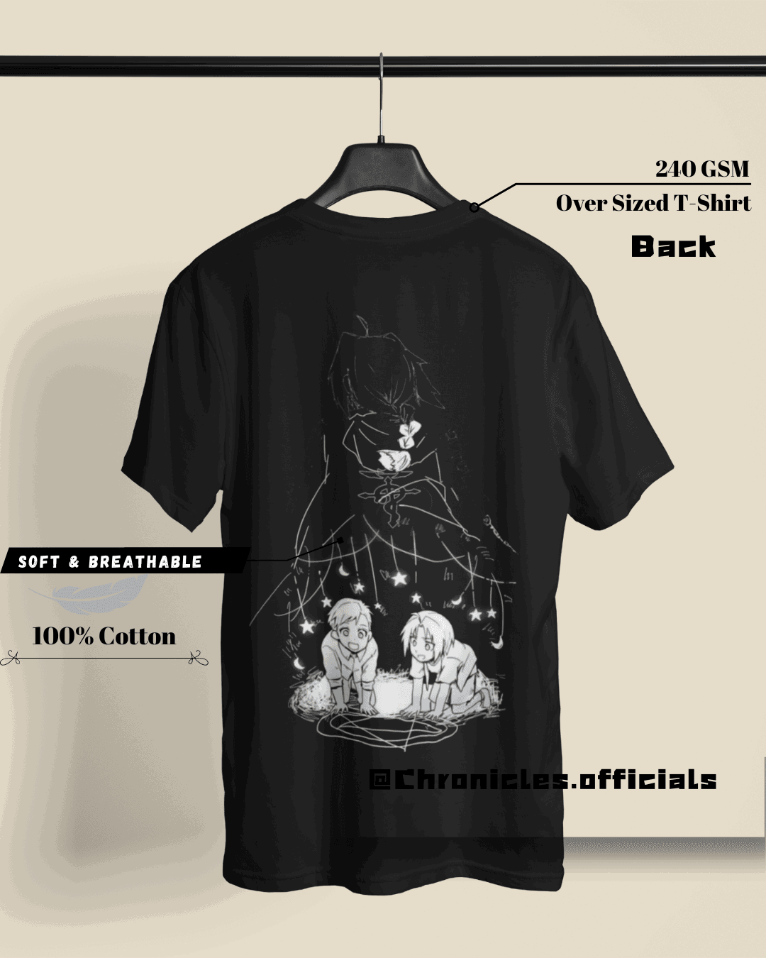 The Sacrifice of Brothers | Oversized T-Shirt | Full Metal Alchemist - CHRONICLES