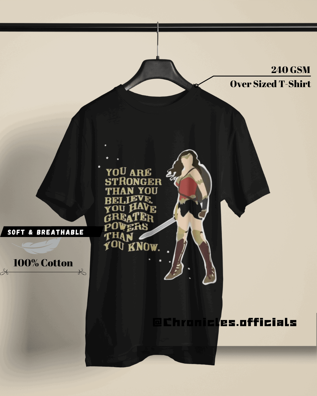 The Strongest Princess - Wonder Woman | Oversized T-Shirt | DC Official - CHRONICLES