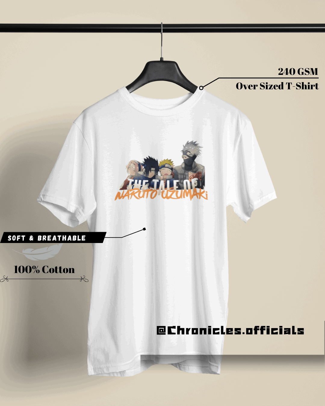 The Tale Of Naruto Uzumaki | Oversized T-Shirt | Naruto - CHRONICLES