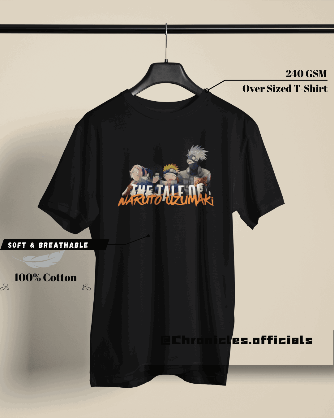 The Tale Of Naruto Uzumaki | Oversized T-Shirt | Naruto - CHRONICLES