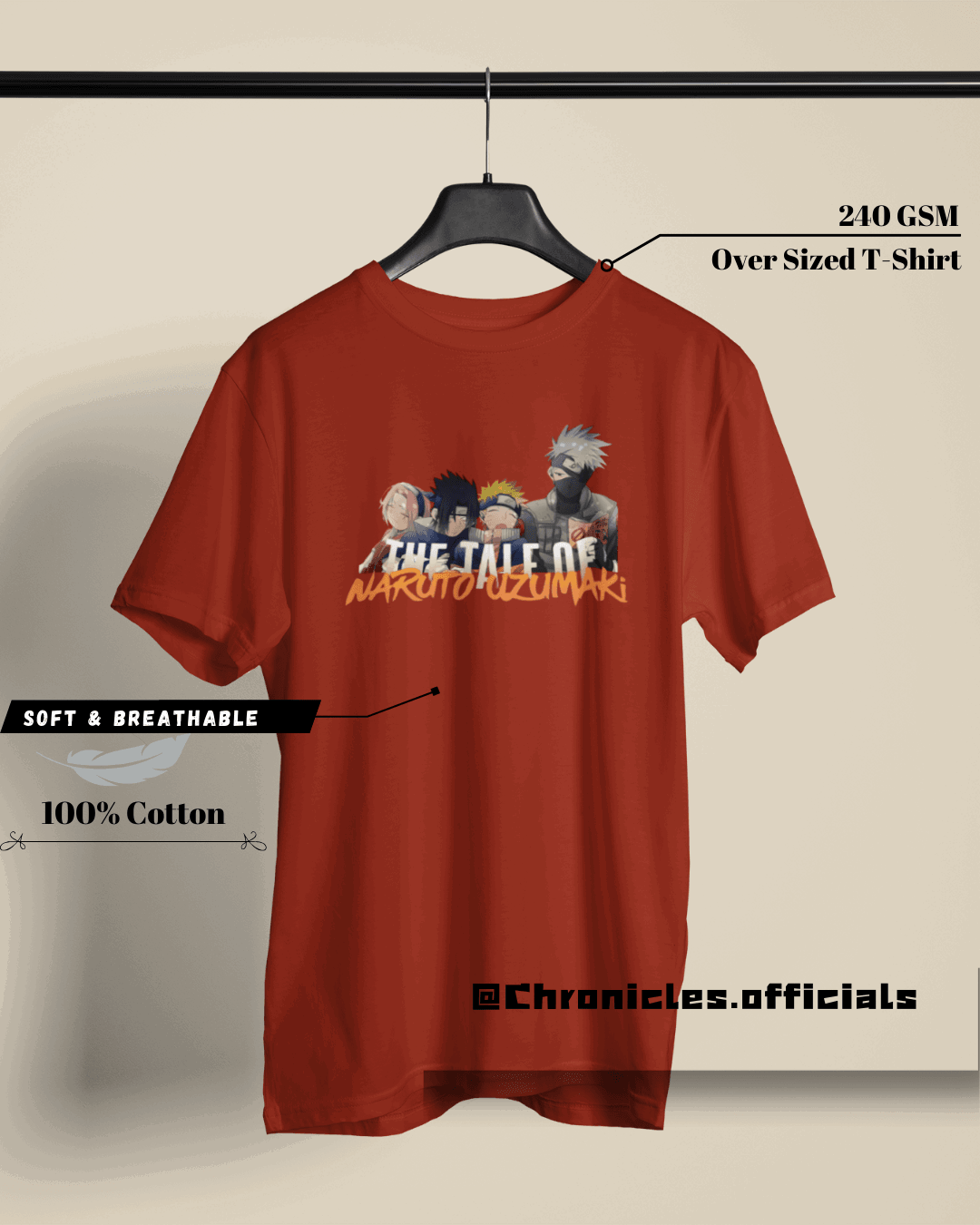The Tale Of Naruto Uzumaki | Oversized T-Shirt | Naruto - CHRONICLES