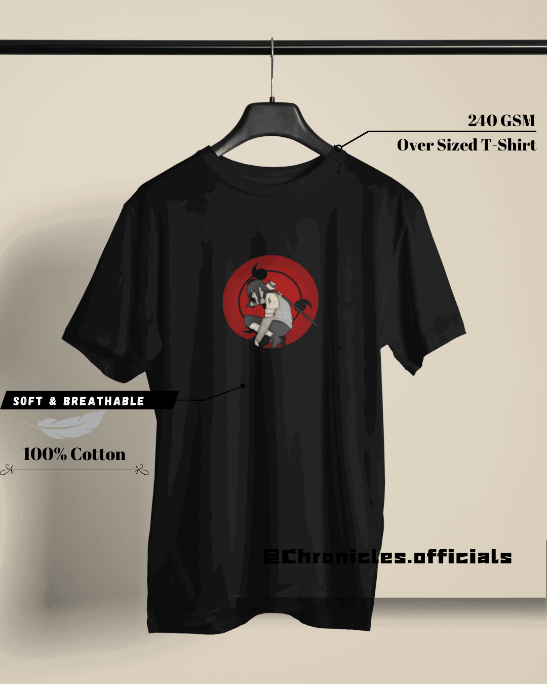The Uchiha | Oversized T-Shirt | Naruto - CHRONICLES
