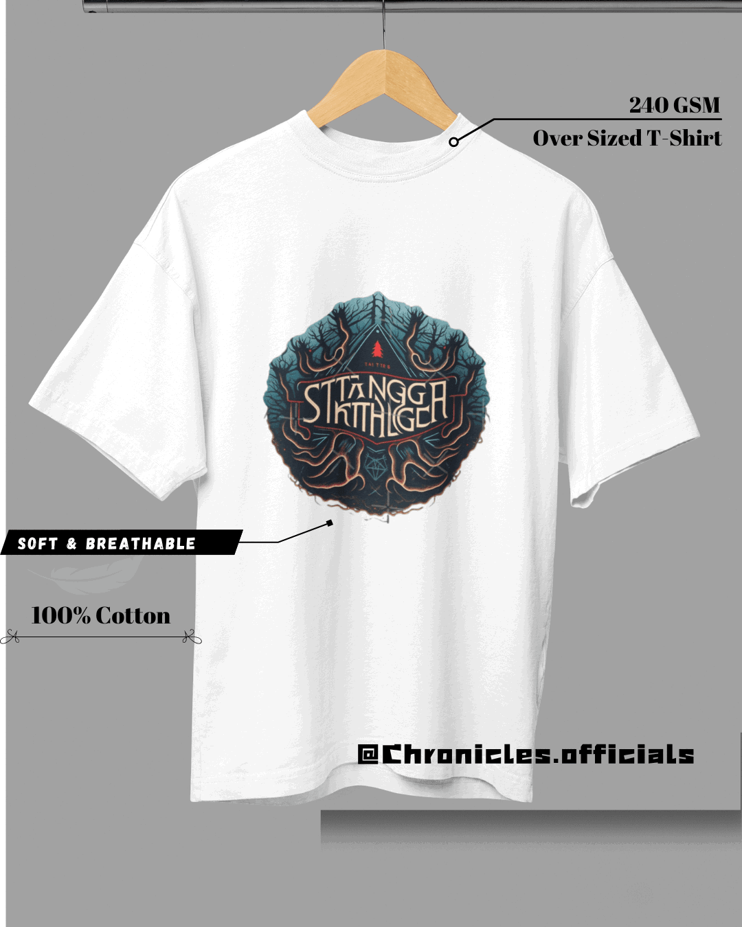 The Urban Print | Oversized T-Shirt | STRANGER THINGS - CHRONICLES
