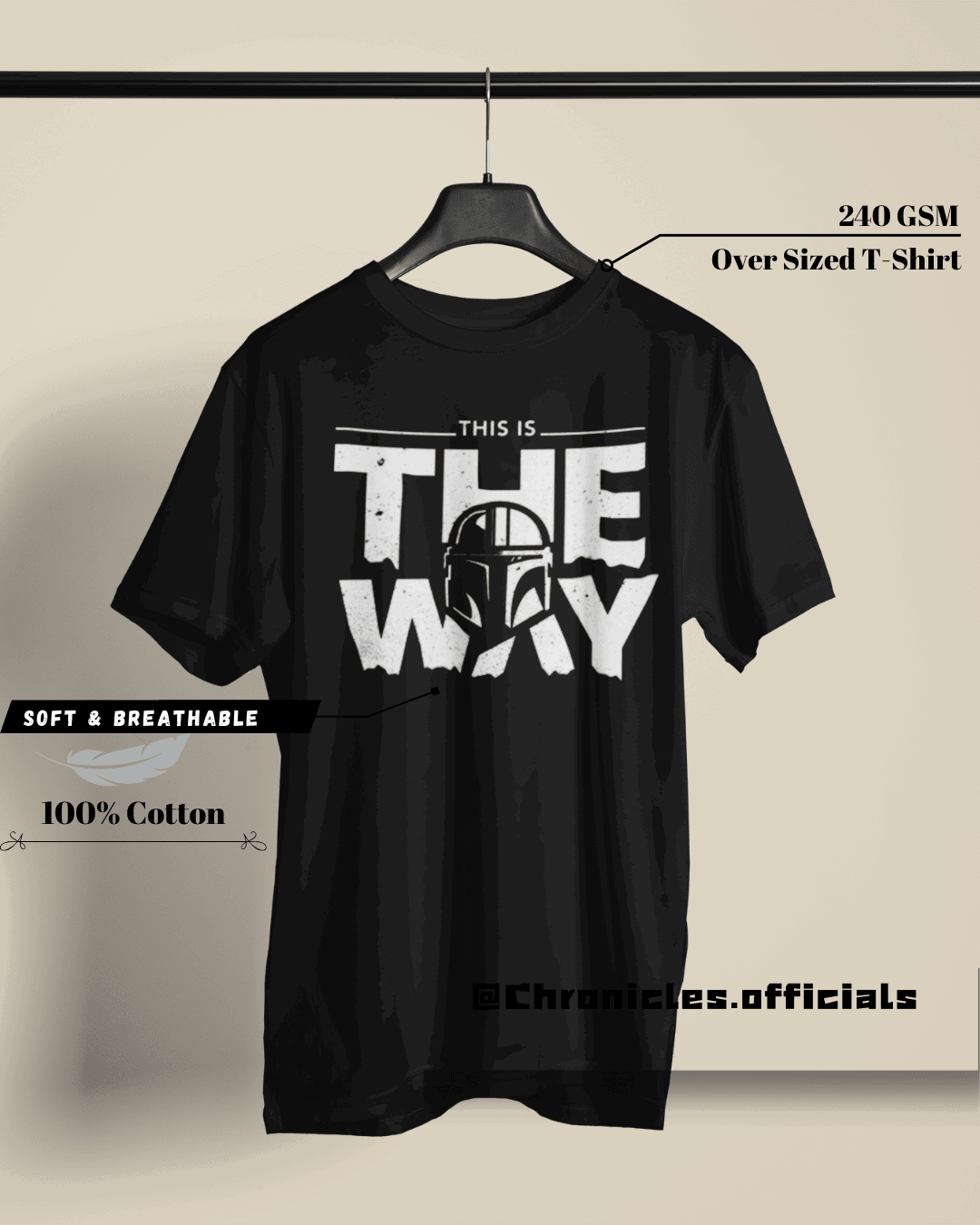 The Way (Star Wars) | Oversized T-Shirt | Star Wars - CHRONICLES