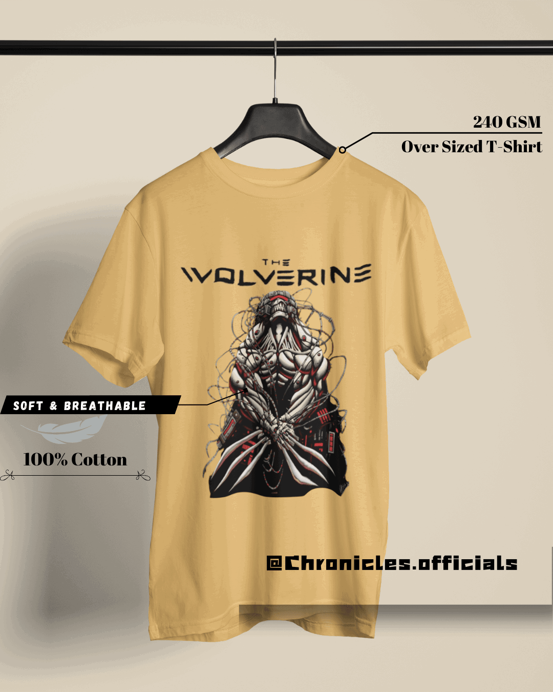 The Wolverine | Oversized T-Shirt | Marvel - CHRONICLES