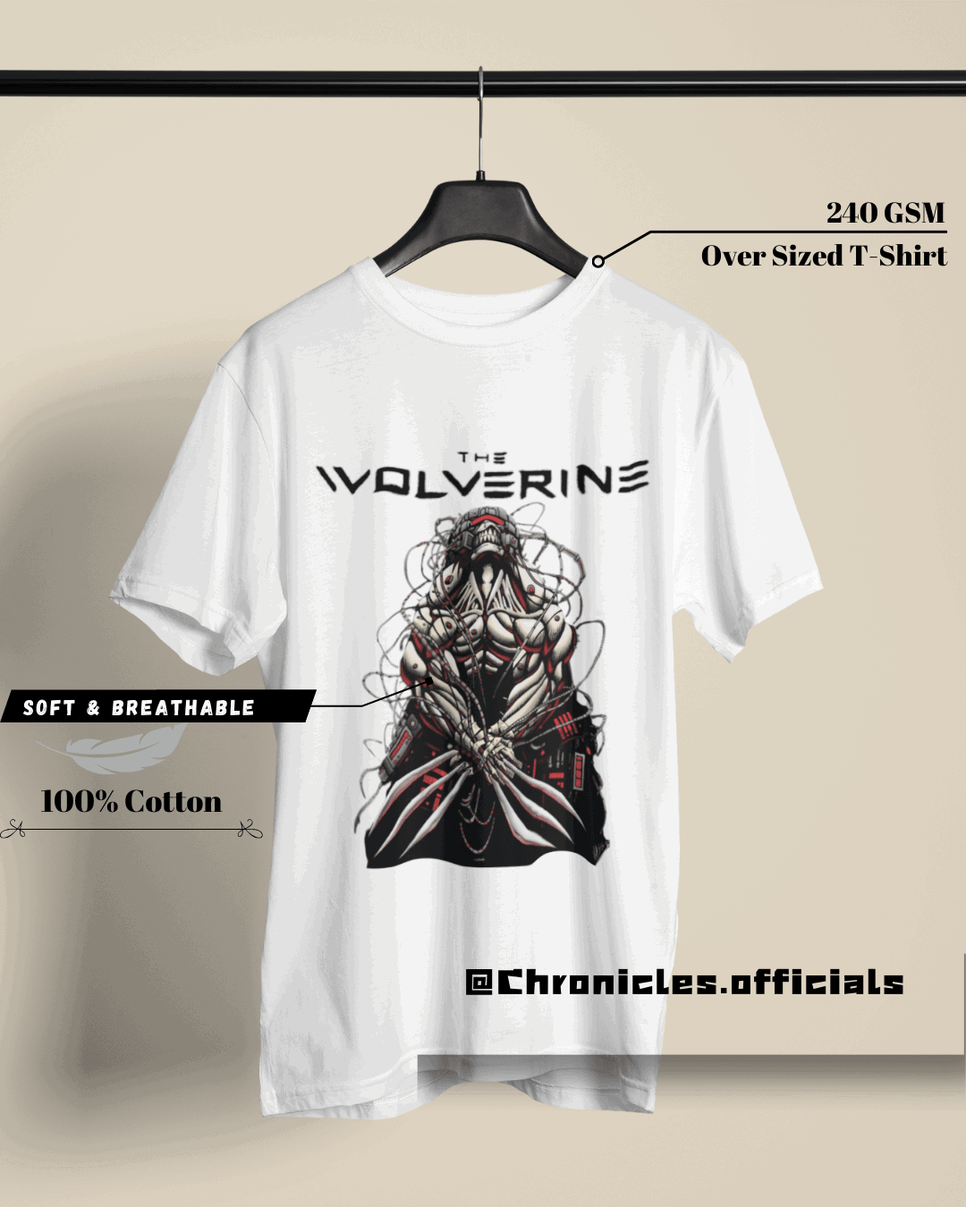 The Wolverine | Oversized T-Shirt | Marvel - CHRONICLES