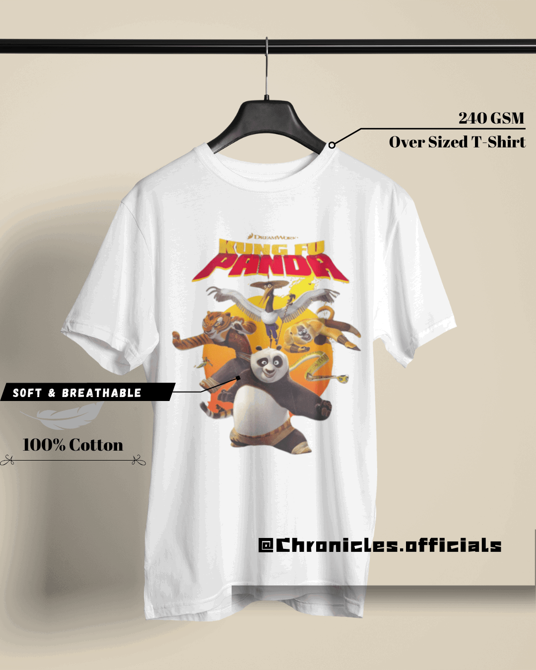 The team of Shifu (Kung Fu Panda)| Oversized T-Shirt | Kung Fu Panda - CHRONICLES