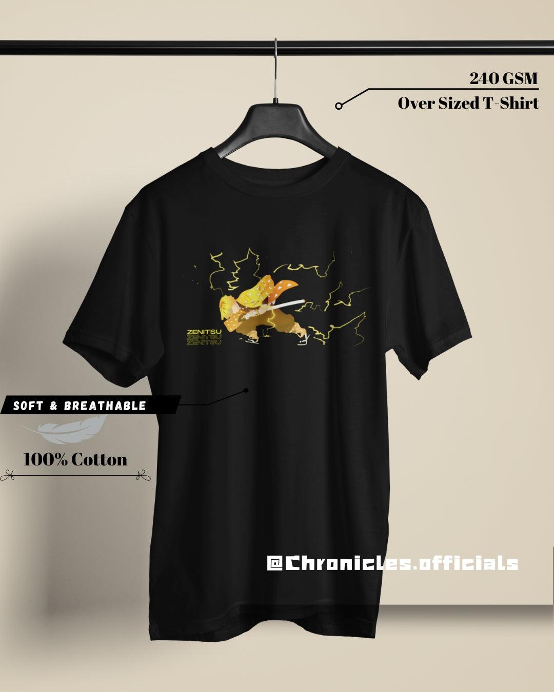 Thunder Breathing "Zenitsu" | Oversized T-Shirt | Demon Slayer - CHRONICLES