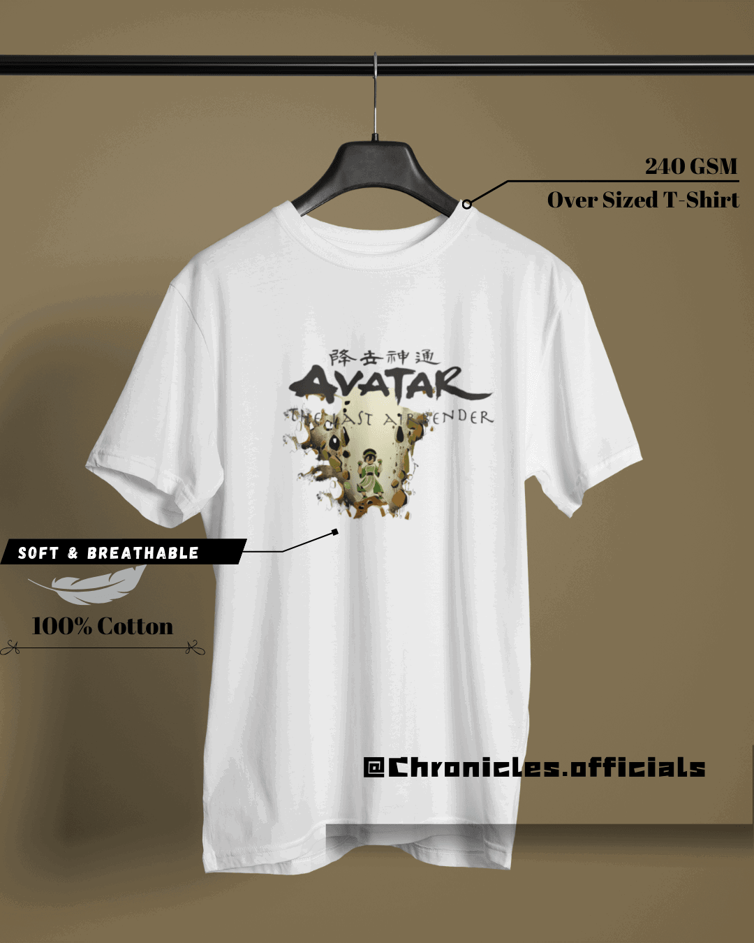 Toph - The Earth Bender | Oversized T-Shirt | AVATAR - CHRONICLES