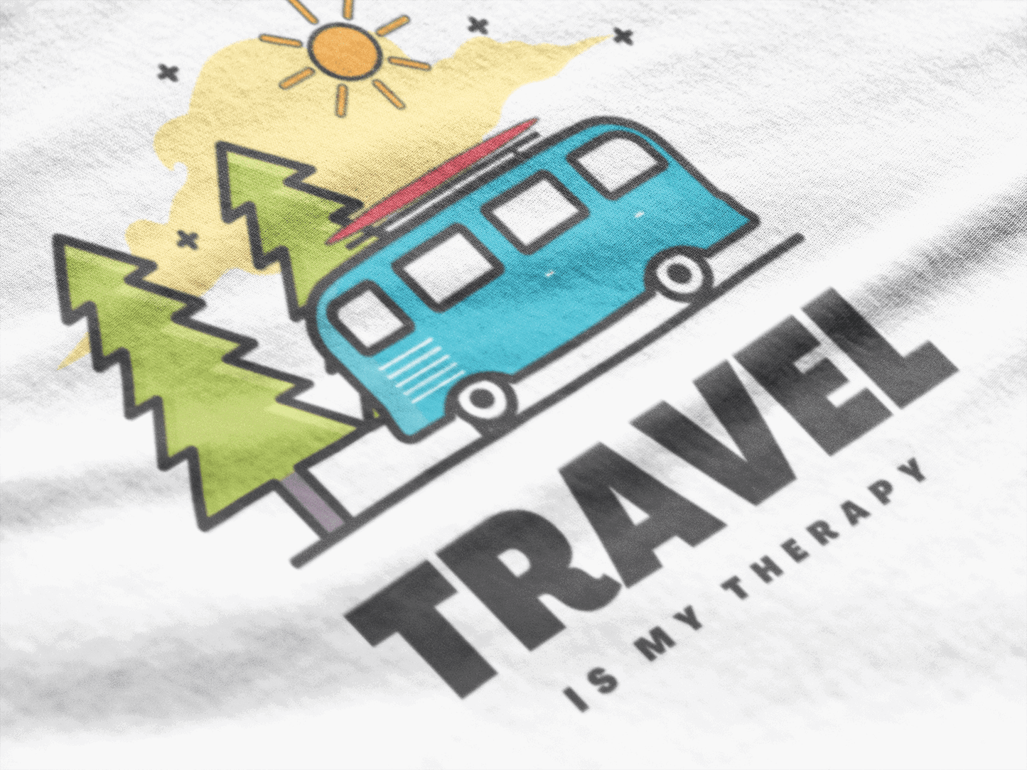 Travel therapy | Oversized T-Shirt | TRAVEL & ADVENTURE - CHRONICLES