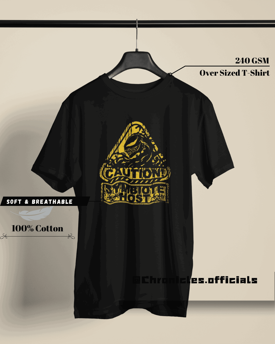Venom Symbiote Host  | Oversized T-Shirt | Marvel - CHRONICLES