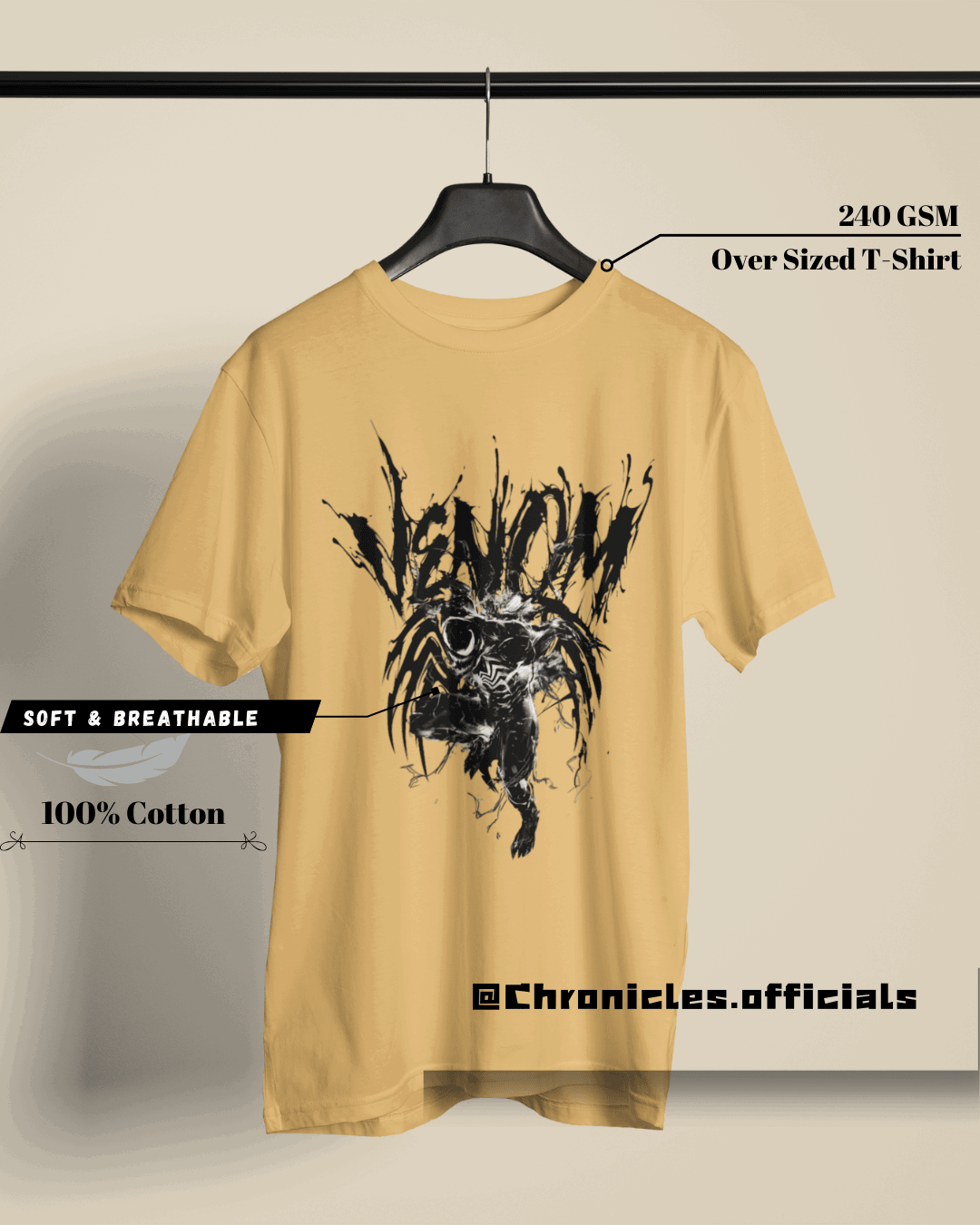 Venom Symbiotically loved | Oversized T-Shirt | Marvel - CHRONICLES