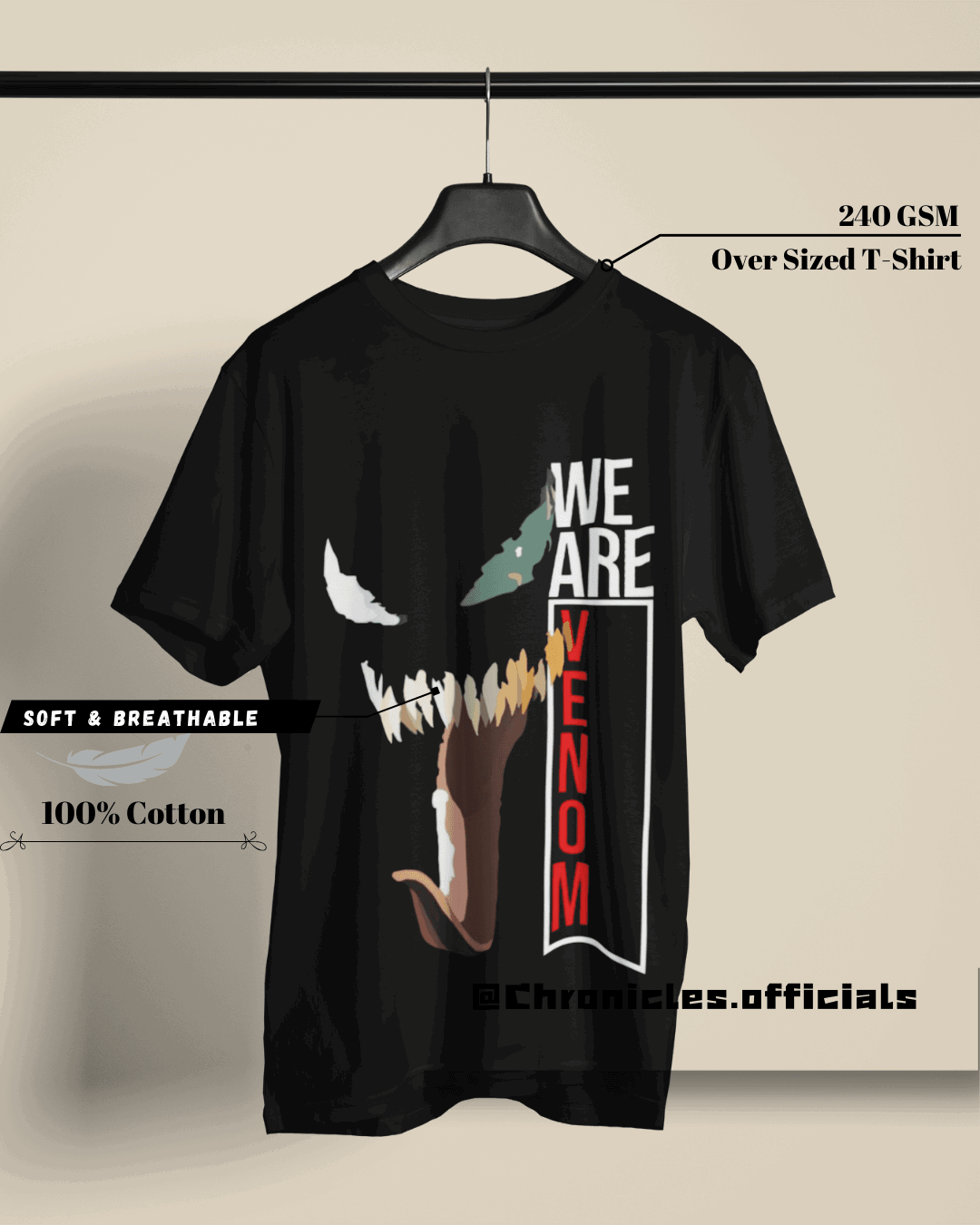Venom and Eddie - We are Venom | Oversized T-Shirt | Marvel - CHRONICLES