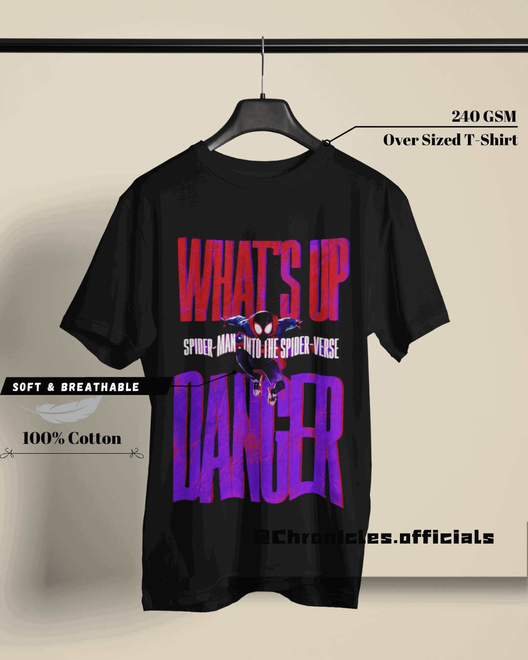 What's Up Danger | Oversized T-Shirt | Marvel - CHRONICLES