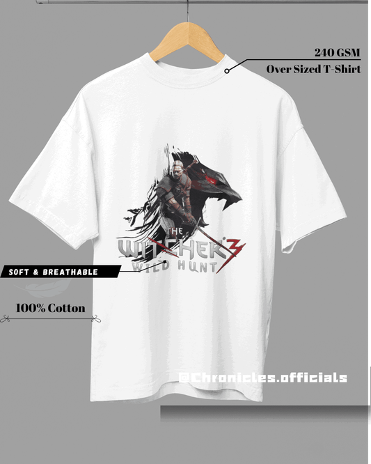 Witcher's White Wolf Rivia | Oversized T-Shirt | THE WITCHER - CHRONICLES