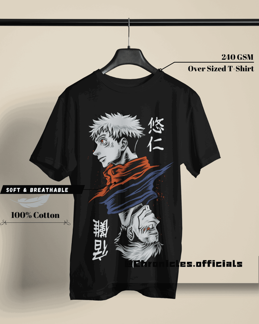 Yuji and Sukuna - Two Faces of a same coin | Oversized T-Shirt | Jujutsu Kaisen - CHRONICLES