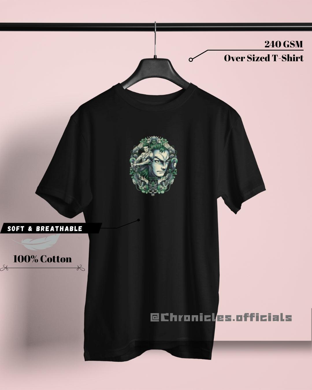 Zoro "Centre Urban Design Print" | Oversized T-Shirt | One Piece - CHRONICLES